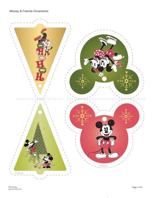 Download Mickey & Friends Christmas Ornaments ... - Spoonful