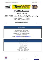 Supplementary Regulations 37th K1000 - The FMSCI