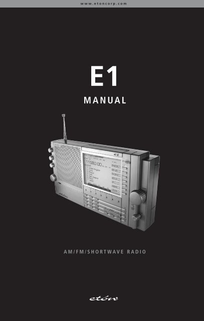 Eton E1 - MANUAL - Monitoring Times