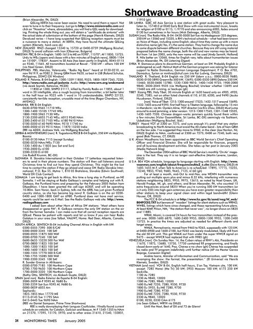 MT Express Sample Low Resolution Issue ... - Monitoring Times