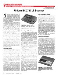 Uniden BC278CLT - Monitoring Times