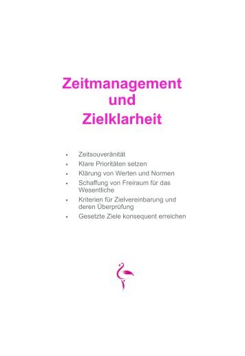 Zeitmanagement und Zielklarheit