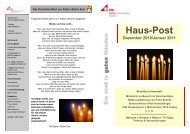 Haus-Post - Caritas SeniorenHaus Hasborn