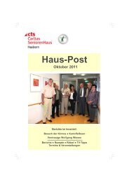 Haus-Post - Caritas SeniorenHaus Hasborn