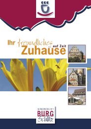 Flyer: Kurzzeitpflege - Seniorenstift Burg Schlitz