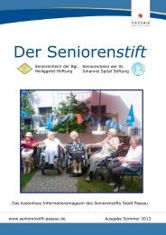 Der Seniorenstift - Seniorenstift Stadt Passau