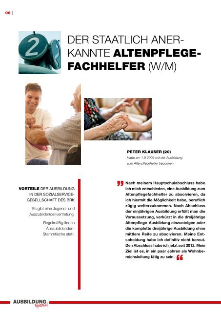 AUSBILDUNG - Sozialservice-Gesellschaft des BRK - Bayerisches ...