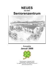 Heimzeitung HW 2009 01 - Seniorenzentrum