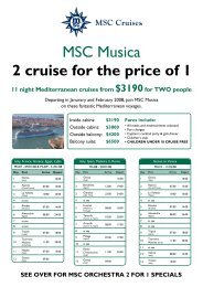 MSC Musica - Seniors Card