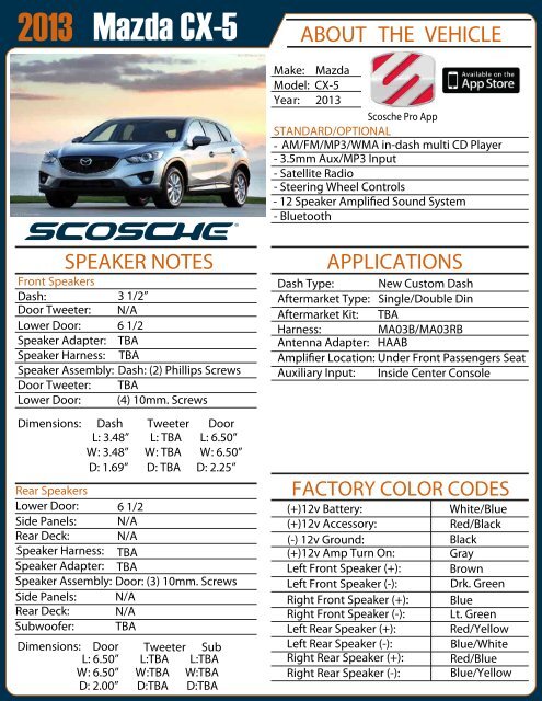 Mazda Cx 5 Scosche