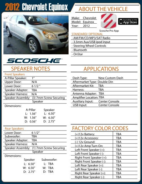 Chevrolet Equinox - Scosche