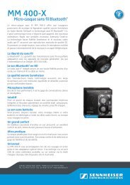 Fiche produit - Sennheiser