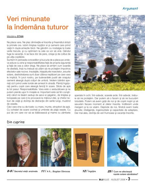 Revista Blu iulie-august - Sensiblu