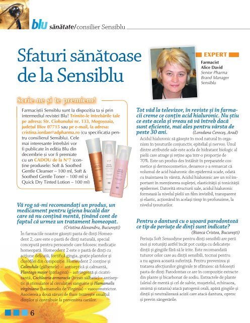 Revista Blu noiembrie - Sensiblu