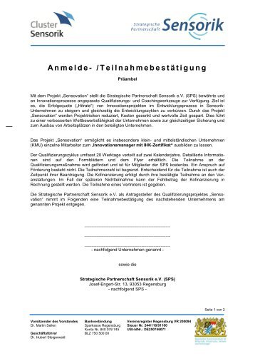 Beitrag Sensorik IHK-Zeitschrift/Regensburg - Strategische ...