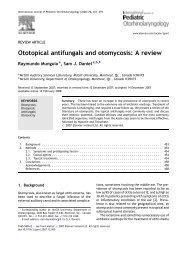 Ototopical antifungals and otomycosis: A review - sepeap