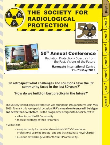 THE SOCIETY FOR RADIOLOGICAL PROTECTION - SEPR