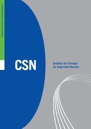 CSN Estatuto del Consejo de Seguridad Nuclear