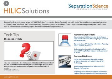 The Basics of HILIC - Separation Science