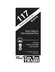 Penn State to I-95 Industrial Park - Septa