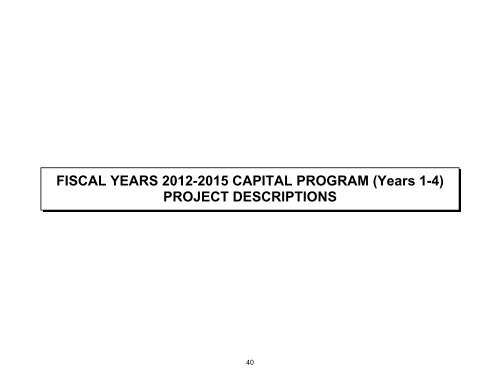 FY 2012 Capital Budget and FY 2012-2023 Capital Program - Septa