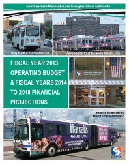 proposed Operating Budget and Financial Plan here - Septa