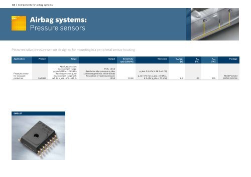 Product catalog spring 2013 - Bosch Semiconductors and Sensors