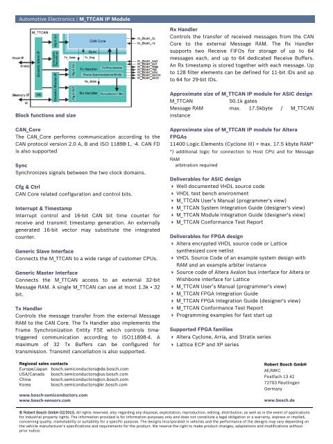 M_TTCAN - Technical Information - Bosch Semiconductors and ...