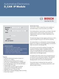 D_CAN - Bosch Semiconductors and Sensors