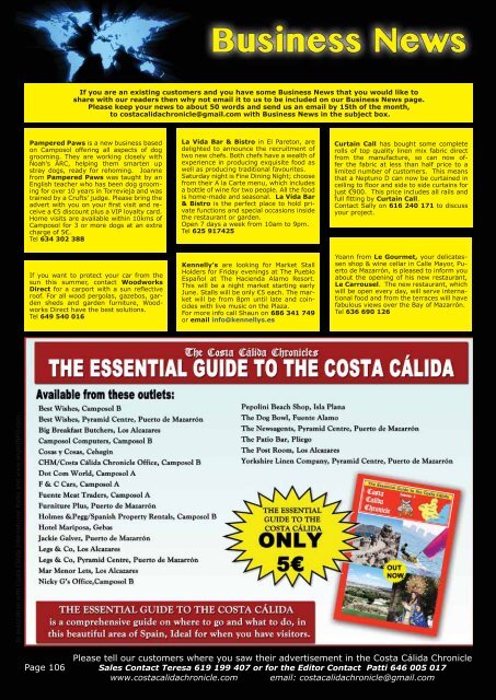 May 2013 - Costa Calida Chronicle