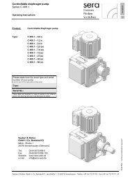 Controllable diaphragm pump Series C 408.1 - Seybert & Rahier ...