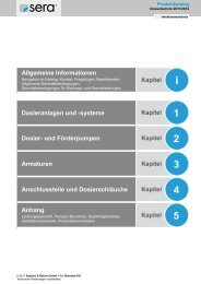 sera Produktkatalog Dosieranlagen - Seybert & Rahier GmbH + Co ...