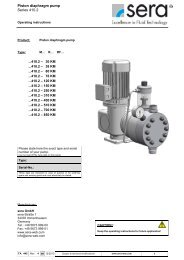 Piston diaphragm pump Series M/R/RF410.2-30KM...850KM