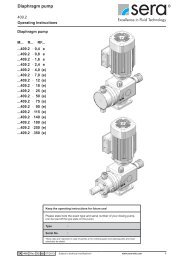 Diaphragm pump Series M/R/RF409.2-0,4e...350e