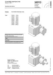 Controllable diaphragm pump Series C409.1-16e...340e - Seybert ...