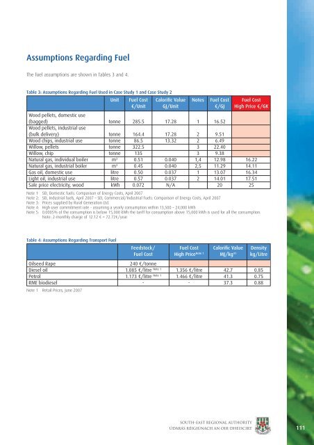 Bioenergy Implementation Plan - South-East Regional Authority