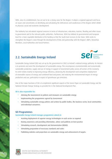 Bioenergy Implementation Plan - South-East Regional Authority