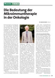 Mikroimmuntherapie und Onkologie - Serafin Naturheilpraxis AG