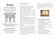 Flyer Reiki - Serafin Naturheilpraxis AG