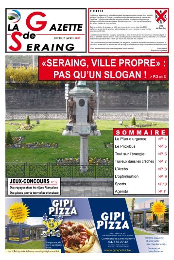 La Gazette de Seraing du mois dâavril