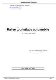 Rallye touristique automobile - Seraing