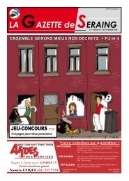 La Gazette de Seraing du mois de septembre