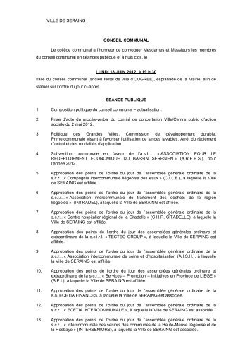 lundi 18 juin - Seraing