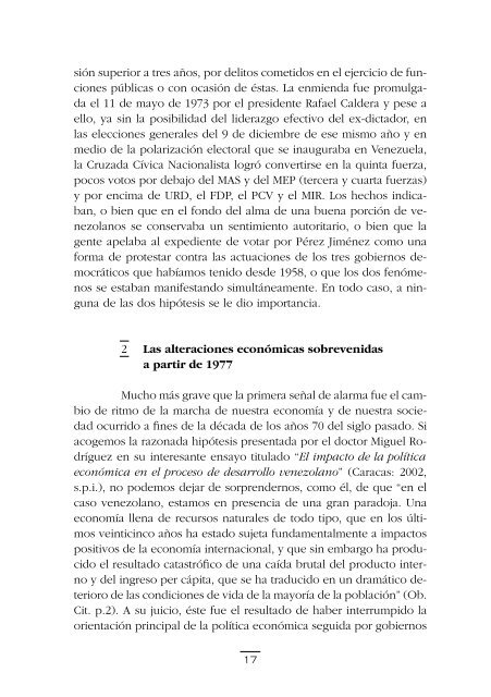 Venezuela destino incierto. Para comprender lo que pasa hoy en el ...