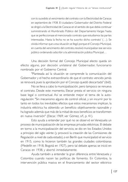 Historia de la regulación eléctrica en Venezuela - Universidad de ...