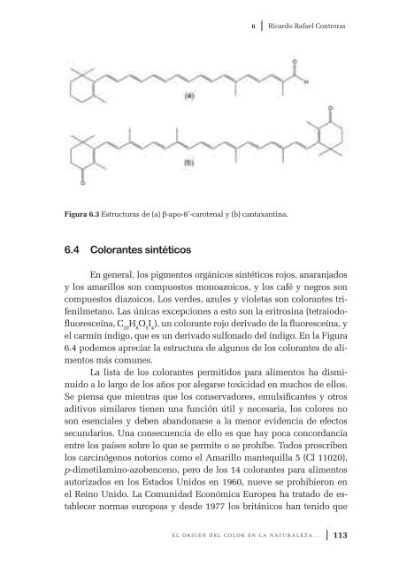 El origen del color en la naturaleza. Una introducción a la química ...