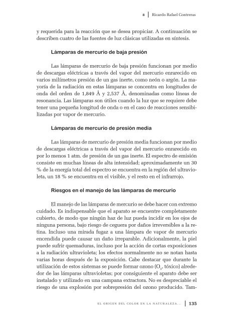 El origen del color en la naturaleza. Una introducción a la química ...