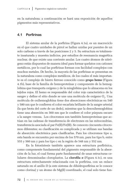 El origen del color en la naturaleza. Una introducción a la química ...