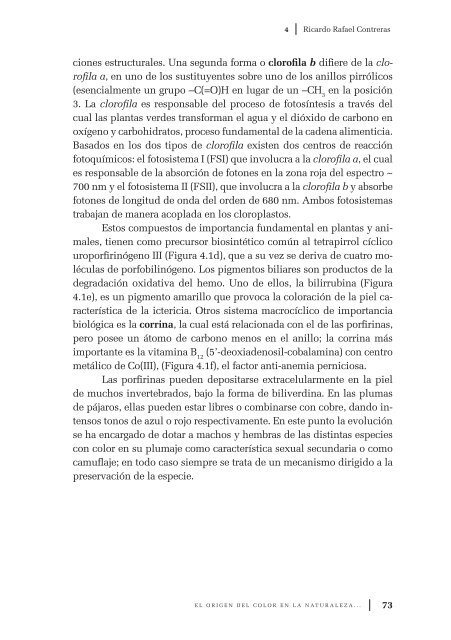 El origen del color en la naturaleza. Una introducción a la química ...