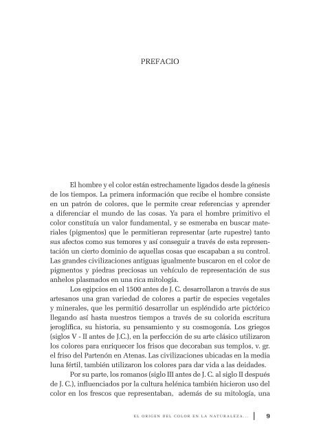 El origen del color en la naturaleza. Una introducción a la química ...